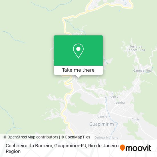 Cachoeira da Barreira, Guapimirim-RJ map