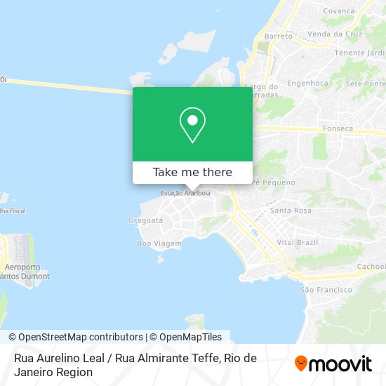 Mapa Rua Aurelino Leal / Rua Almirante Teffe