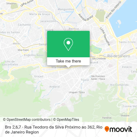 Brs 2,6,7 - Rua Teodoro da Silva Próximo ao 362 map