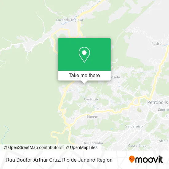 Rua Doutor Arthur Cruz map