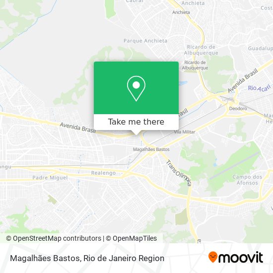 Magalhães Bastos map