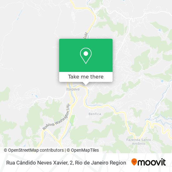 Rua Cândido Neves Xavier, 2 map