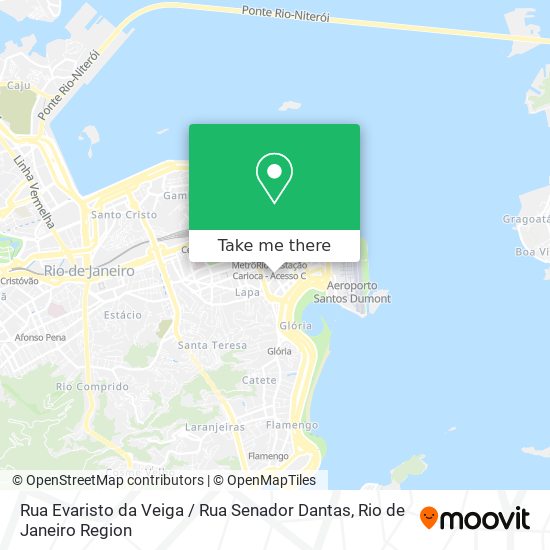 Rua Evaristo da Veiga / Rua Senador Dantas map