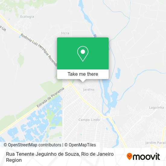 Rua Tenente Jeguinho de Souza map