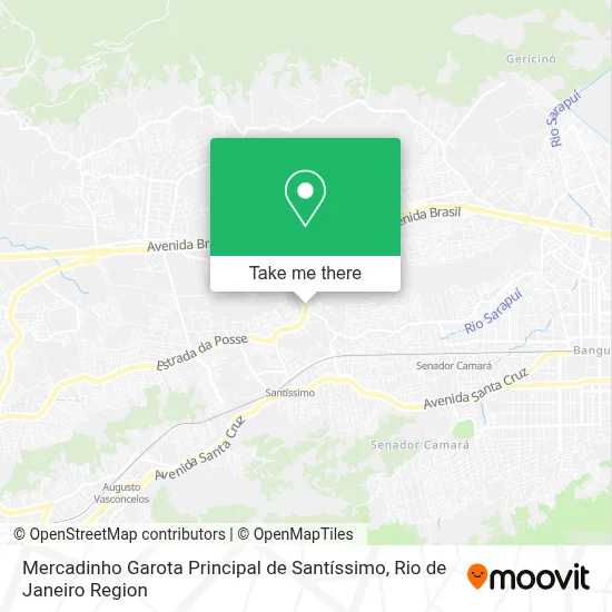 Mercadinho Garota Principal de Santíssimo map