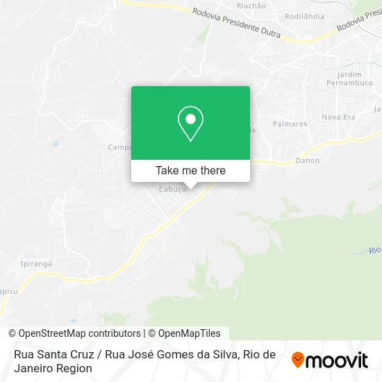 Rua Santa Cruz / Rua José Gomes da Silva map