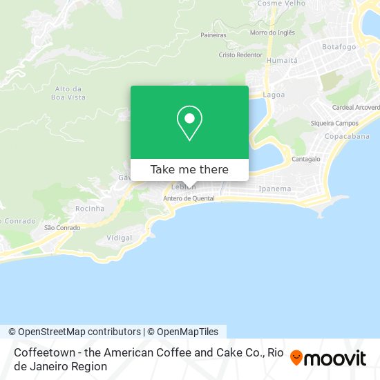 Coffeetown - the American Coffee and Cake Co. map