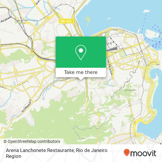 Mapa Arena Lanchonete Restaurante