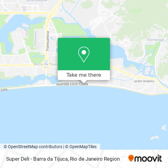 Mapa Super Deli - Barra da Tijuca