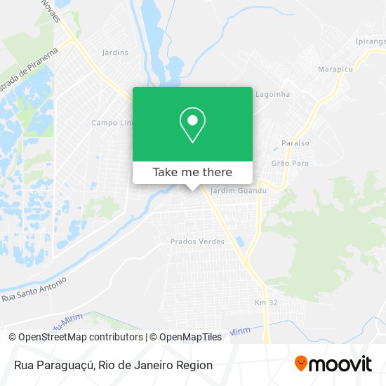 Rua Paraguaçú map
