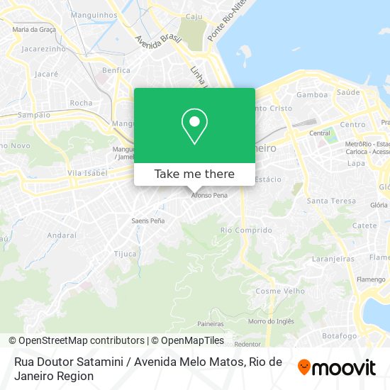 Rua Doutor Satamini / Avenida Melo Matos map