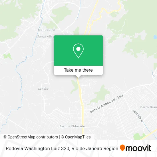 Rodovia Washington Luíz 320 map
