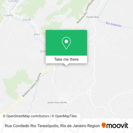 Rua Condado Rio Teresópolis map
