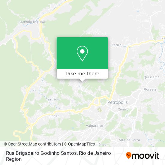 Rua Brigadeiro Godinho Santos map