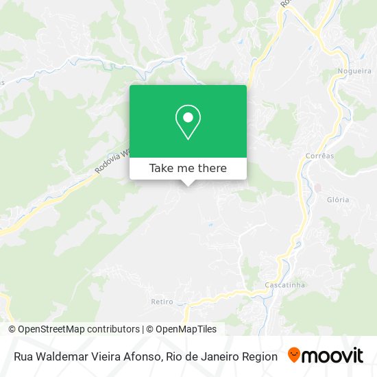 Mapa Rua Waldemar Vieira Afonso