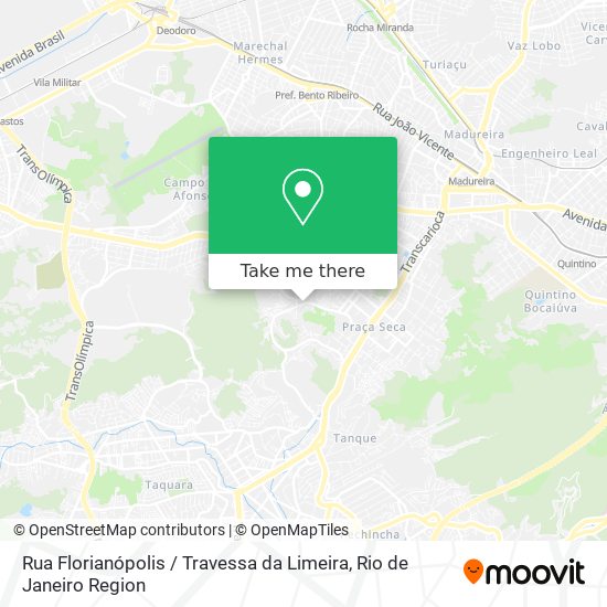 Rua Florianópolis / Travessa da Limeira map