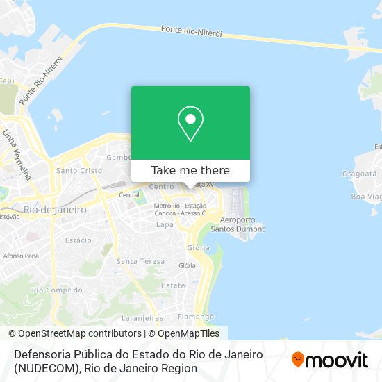Defensoria Pública do Estado do Rio de Janeiro (NUDECOM) map