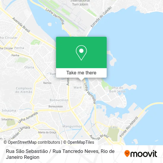 Rua São Sebastião / Rua Tancredo Neves map