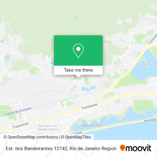 Est. dos Bandeirantes 12742 map