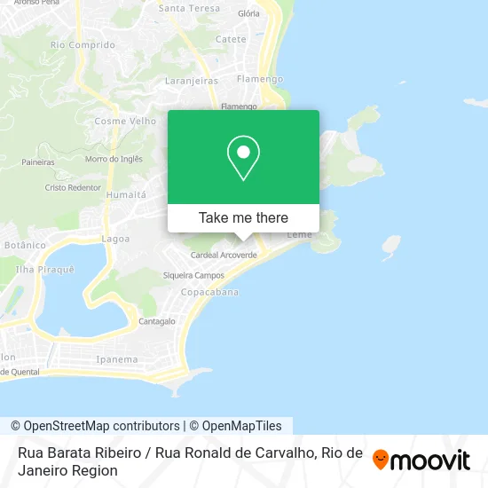 Rua Barata Ribeiro / Rua Ronald de Carvalho map