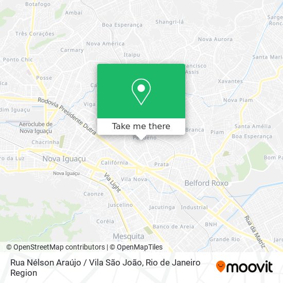 Mapa Rua Nélson Araújo / Vila São João