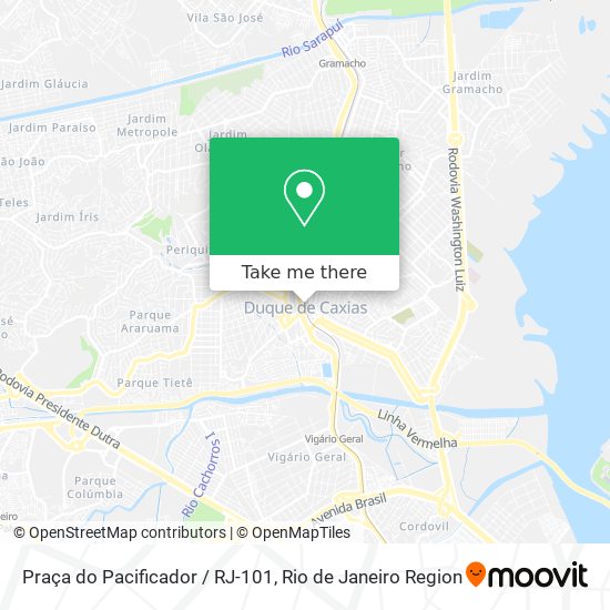 Praça do Pacificador / RJ-101 map