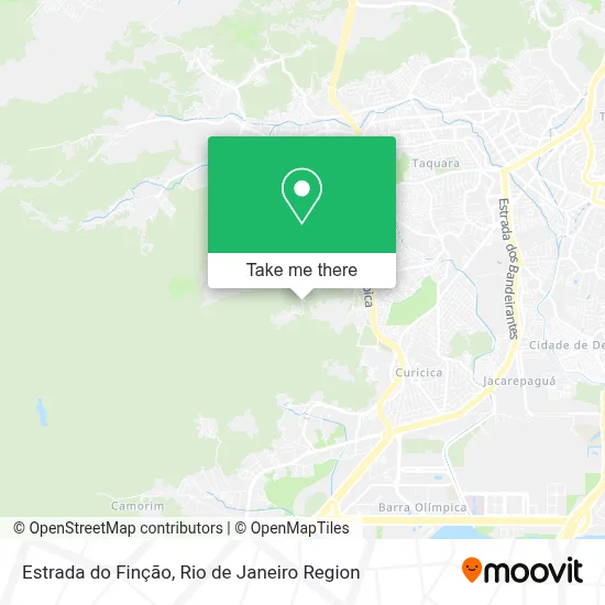 Estrada do Finção map