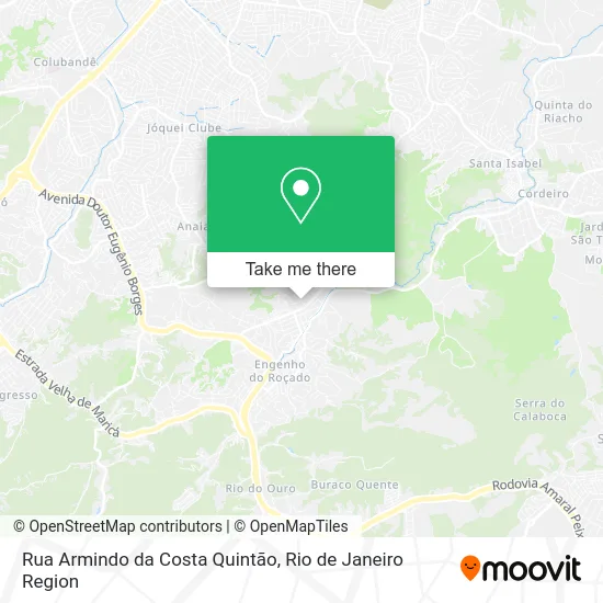 Rua Armindo da Costa Quintão map
