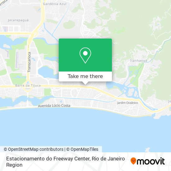 Estacionamento do Freeway Center map