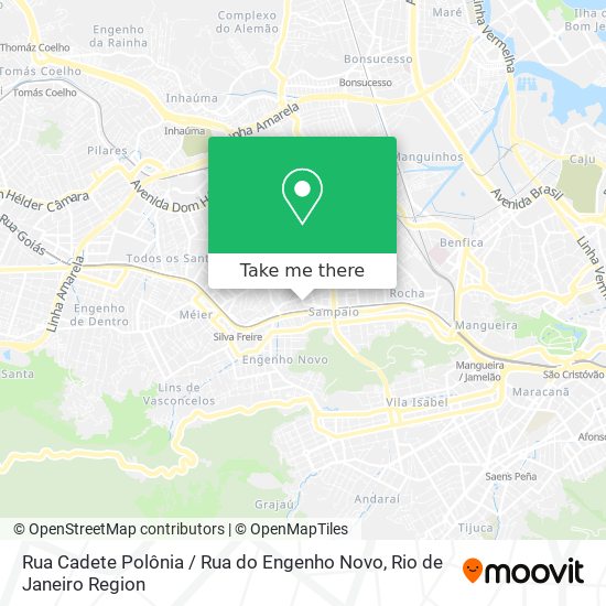 Rua Cadete Polônia / Rua do Engenho Novo map