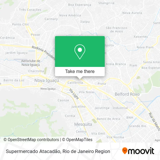 Supermercado Atacadão map