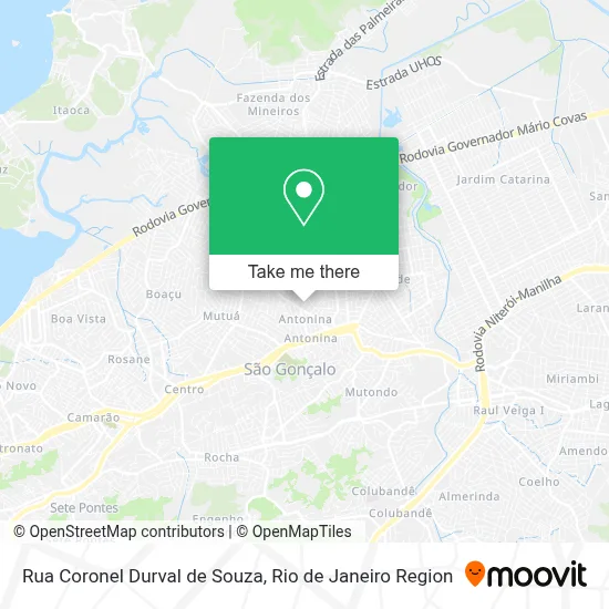 Rua Coronel Durval de Souza map