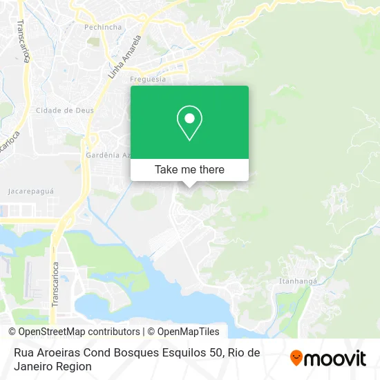 Rua Aroeiras Cond Bosques Esquilos 50 map