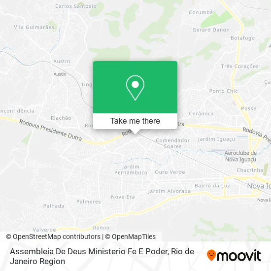 Assembleia De Deus Ministerio Fe E Poder map
