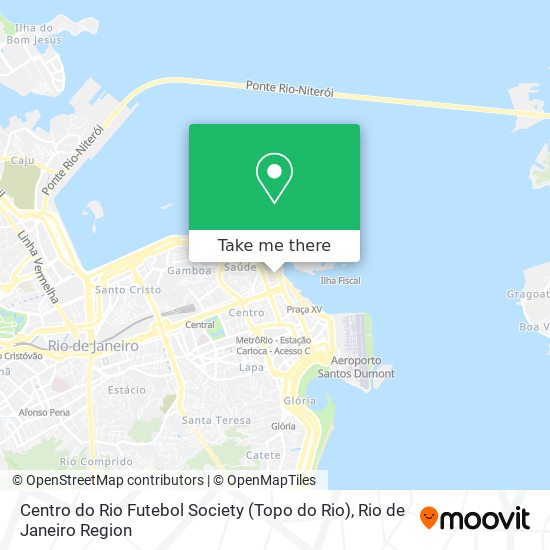 Mapa Centro do Rio Futebol Society (Topo do Rio)