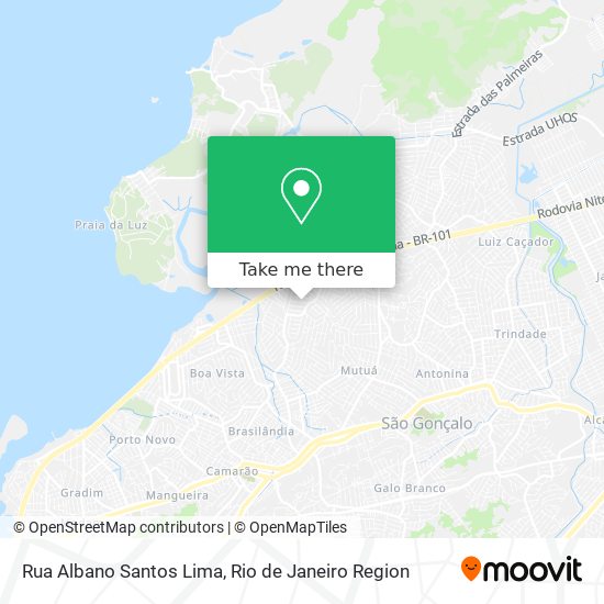 Mapa Rua Albano Santos Lima