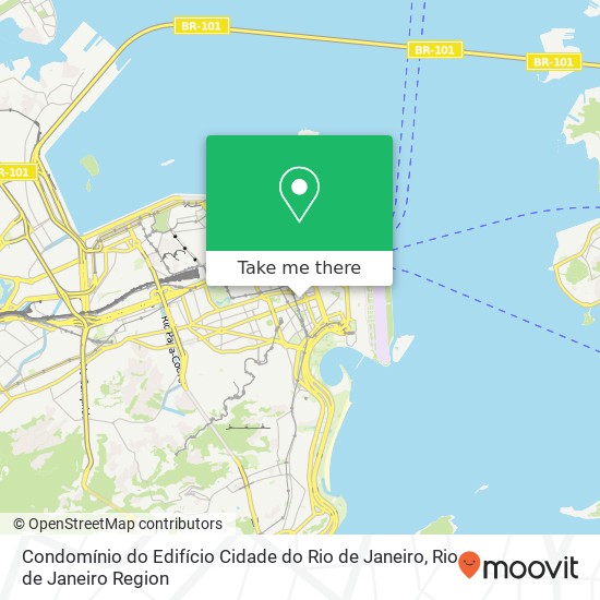 Condomínio do Edifício Cidade do Rio de Janeiro map