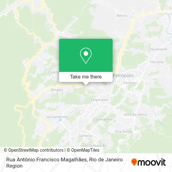 Rua Antônio Francisco Magalhães map