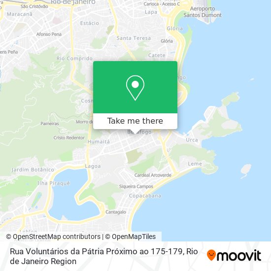 Rua Voluntários da Pátria Próximo ao 175-179 map