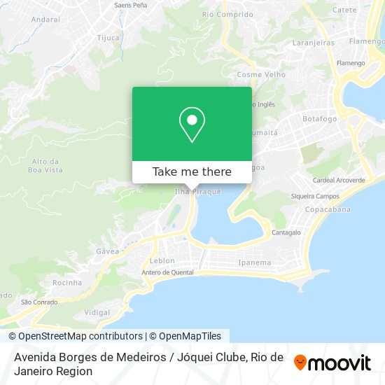 Avenida Borges de Medeiros / Jóquei Clube map