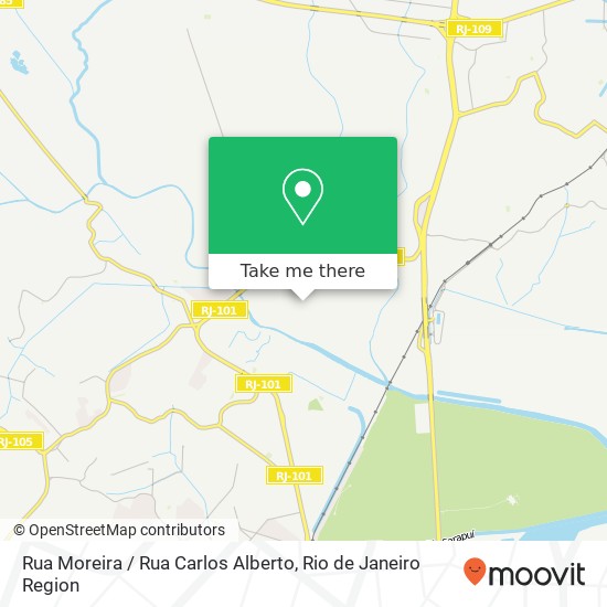 Mapa Rua Moreira / Rua Carlos Alberto