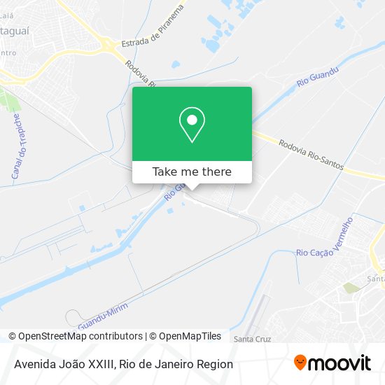 Mapa Avenida João XXIII