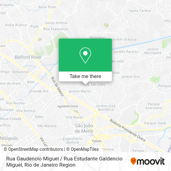 Rua Gaudencio Miguel / Rua Estudante Galdencio Miguel map