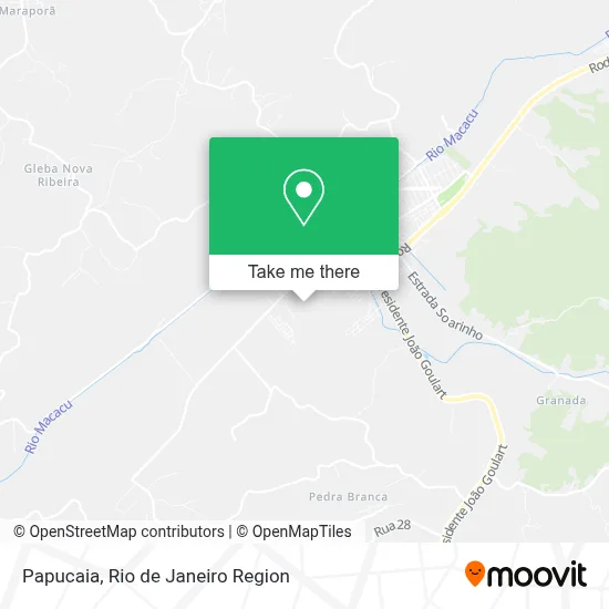 Papucaia map