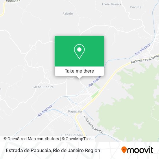 Estrada de Papucaia map