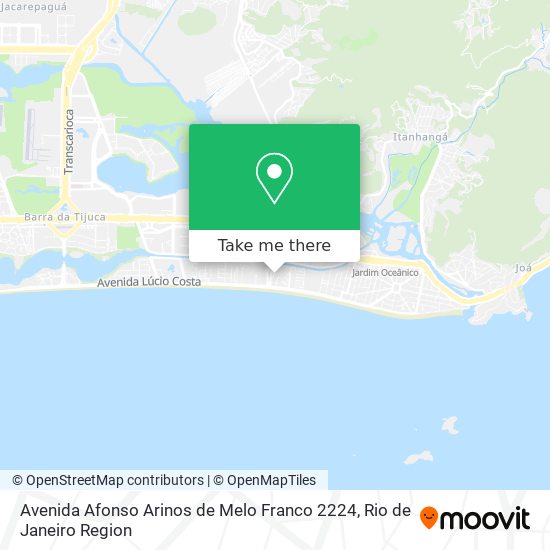 Mapa Avenida Afonso Arinos de Melo Franco 2224
