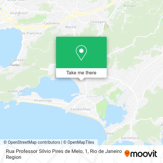 Rua Professor Sílvio Pires de Melo, 1 map