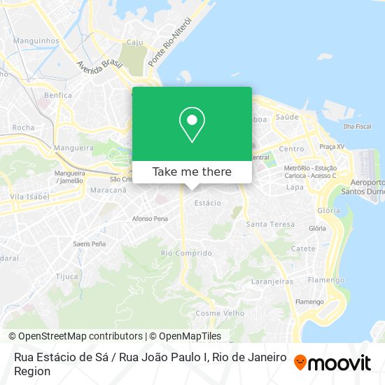 Mapa Rua Estácio de Sá / Rua João Paulo I