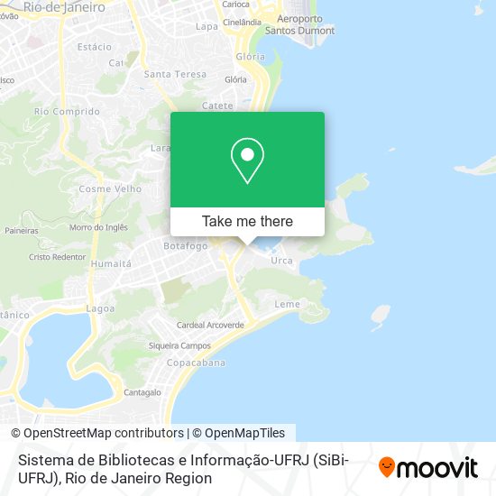 Sistema de Bibliotecas e Informação-UFRJ (SiBi-UFRJ) map