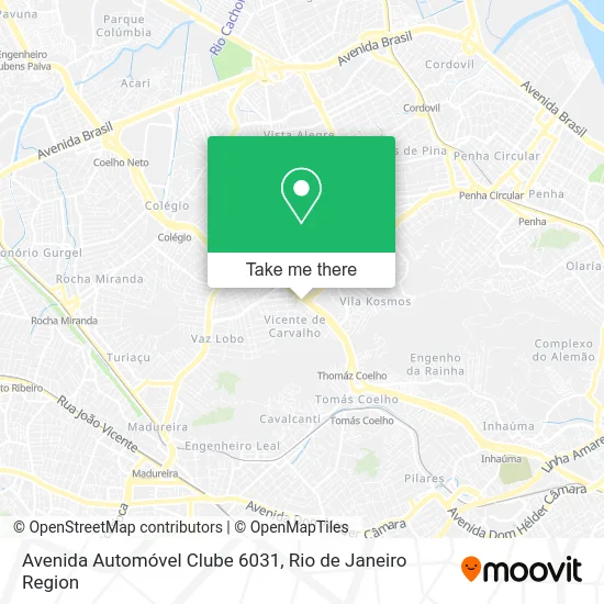 Avenida Automóvel Clube 6031 map